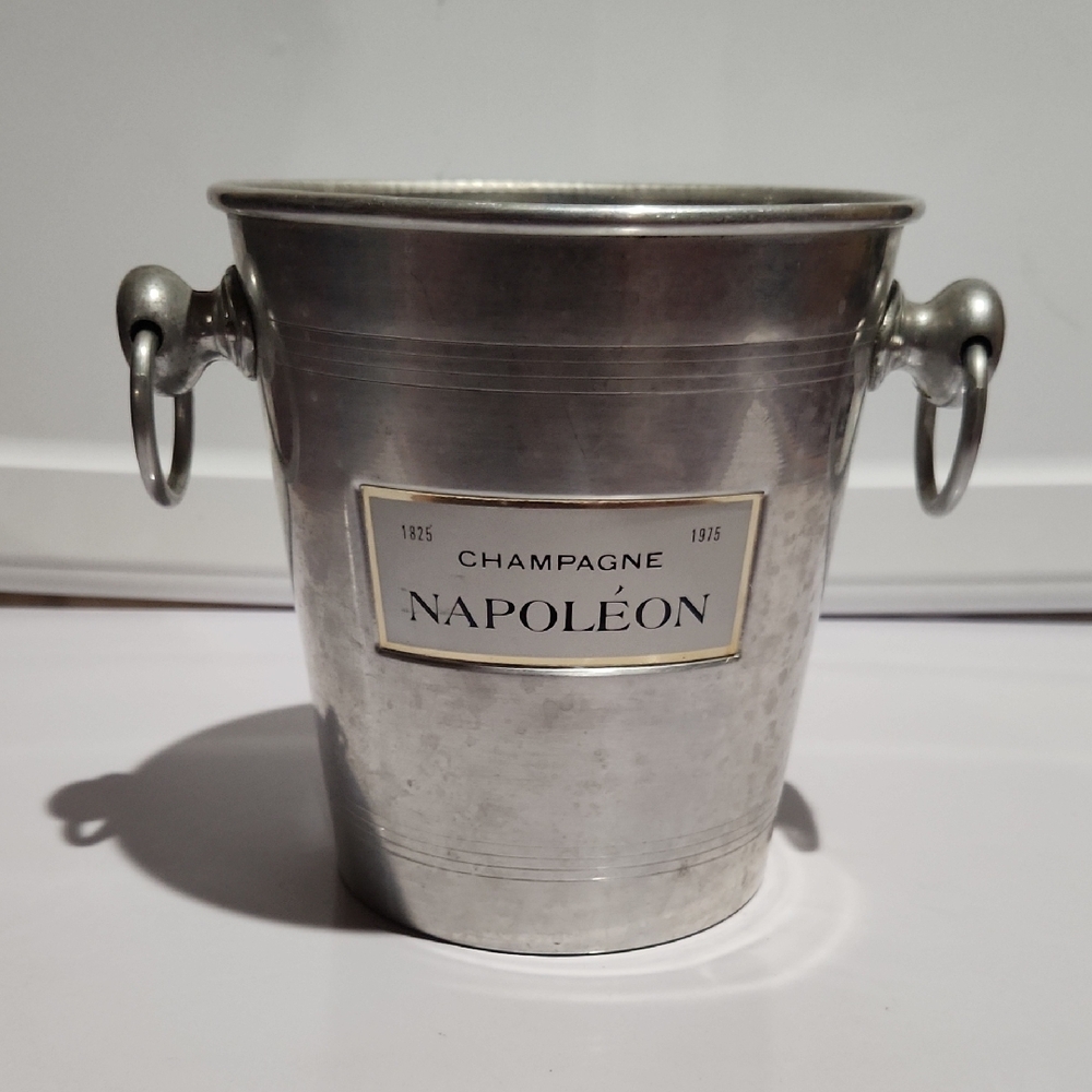 Napoleon Champagne - Silver Champagne Bucket. Made In France.